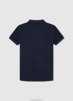 Dulwich Embroidered Logo Pique Polo Shirt Pepe Jeans L20F2F1673 Boy - Image 2