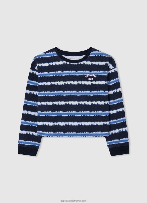 dulwich_faded_striped_cotton_jumper_pepe_jeans_l20f2f1408_girl.jpg Dulwich Faded-Striped Cotton Jumper Pepe Jeans L20F2F1408 Girl - Image 1