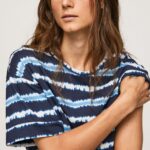 Dulwich Faded-Striped Cotton T-Shirt Pepe Jeans L20F2F413 Women