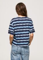Dulwich Faded-Striped Cotton T-Shirt Pepe Jeans L20F2F413 Women - Image 4