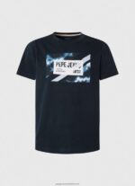 Dulwich Flag Print Cotton T-Shirt Pepe Jeans L20F2F956 Men - Image 5