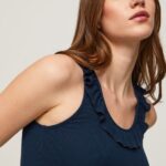 Dulwich Frilled Neckline T-Shirt Pepe Jeans L20F2F441 Women