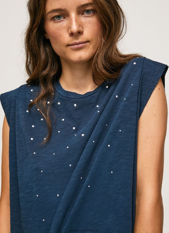 dulwich_marbled_armhole_sleeved_t_shirt_pepe_jeans_l20f2f406_women.jpg Dulwich Marbled Armhole-Sleeved T-Shirt Pepe Jeans L20F2F406 Women - Image 1