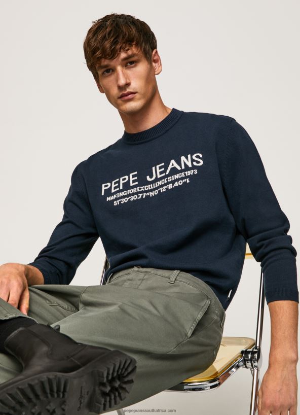 dulwich_pluton_rounded_collar_jersey_pepe_jeans_l20f2f850_men.jpg Dulwich Pluton Rounded Collar Jersey Pepe Jeans L20F2F850 Men - Image 1