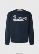 Dulwich Rounded Collar Cotton Jumper Pepe Jeans L20F2F894 Men - Image 5