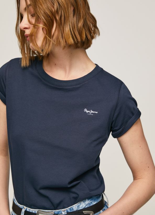 Dulwich Short-Sleeved Cotton T-Shirt Pepe Jeans L20F2F430 Women - Image 3