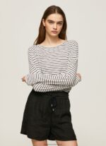 Dulwich Striped Long Sleeved T-Shirt Pepe Jeans L20F2F436 Women