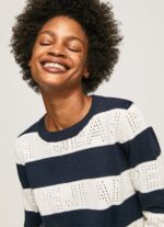 Dulwich Striped Print Cotton Jersey Pepe Jeans L20F2F255 Women