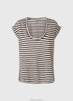 Dulwich Striped Print T-Shirt Pepe Jeans L20F2F458 Women - Image 5