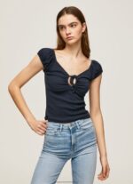 Dulwich Sweetheart Neckline T-Shirt Pepe Jeans L20F2F438 Women