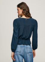 Dulwich V-Neck Cropped Fit Top Pepe Jeans L20F2F325 Women - Image 4