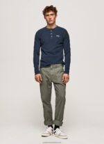 Dulwich Waffle Knit Cotton T-Shirt Pepe Jeans L20F2F923 Men - Image 2