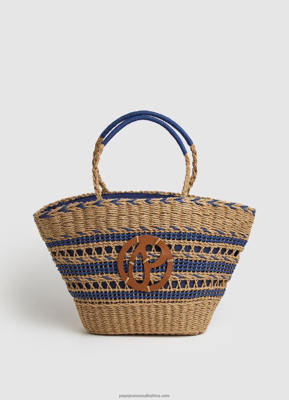 dulwich_woven_straw_basket_bag_pepe_jeans_l20f2f743_women.jpg Dulwich Woven Straw Basket Bag Pepe Jeans L20F2F743 Women - Image 1