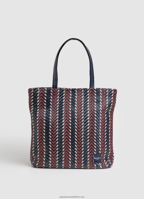 Dulwich Zig Zag Fabric Shopper Bag Pepe Jeans L20F2F739 Women - Image 1