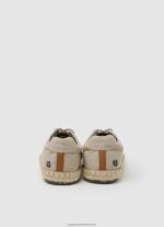 Ecru Tourist Vegas Linen Sneakers Pepe Jeans L20F2F1254 Men - Image 4
