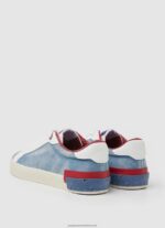 Factory Blue Kenton Denim Canvas Sneakers Pepe Jeans L20F2F627 Women - Image 4