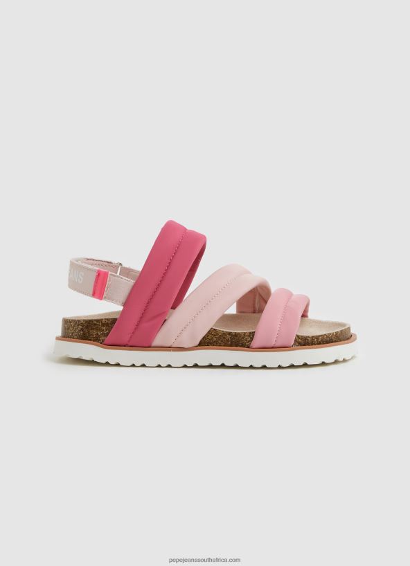 Factory Pink Berlin Cloud Anatomical Sandals Pepe Jeans L20F2F1343 Girl - Image 1