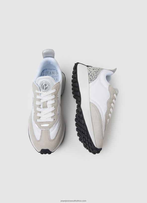 Factory White Lucky Leo Combined Sneakers Pepe Jeans L20F2F573 Women - Image 2