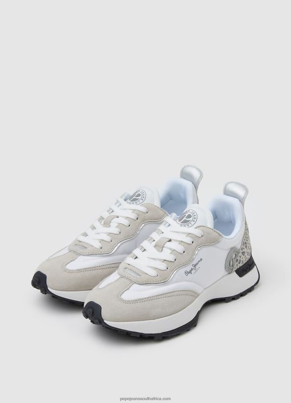 Factory White Lucky Leo Combined Sneakers Pepe Jeans L20F2F573 Women - Image 3
