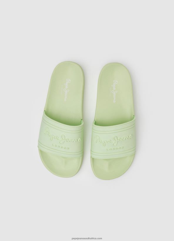 Fresh Green Slider Logo Beach Flip Flops Pepe Jeans L20F2F688 Women - Image 2