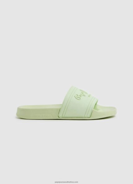 Fresh Green Slider Logo Beach Flip Flops Pepe Jeans L20F2F688 Women