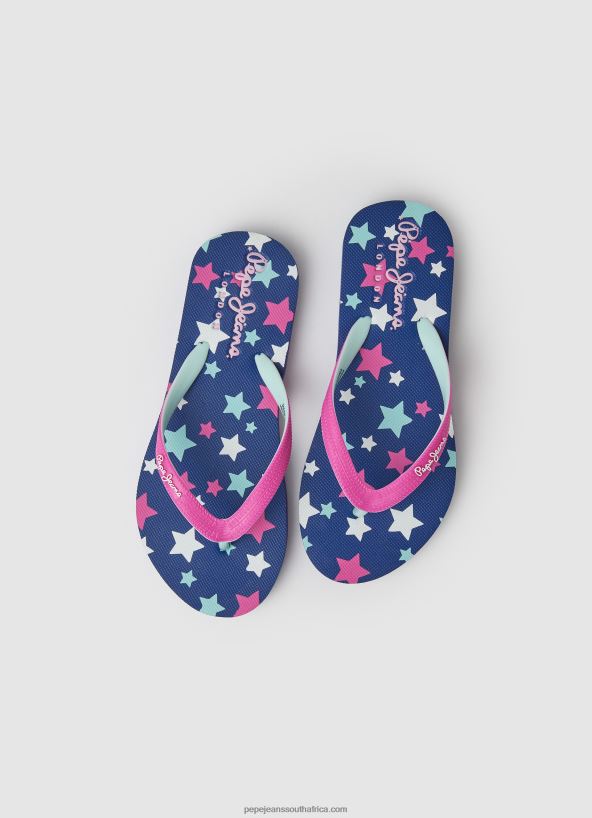 Fuchsia Dorset Stars Beach Flip Flops Pepe Jeans L20F2F1350 Girl - Image 2