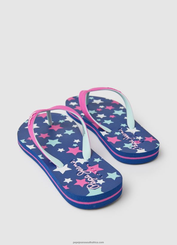 Fuchsia Dorset Stars Beach Flip Flops Pepe Jeans L20F2F1350 Girl - Image 4