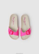 Fuchsia Oban Party Anatomical Sandals Pepe Jeans L20F2F1344 Girl - Image 2