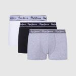 Grey Marl 3Pack Stretchy Cotton Boxers Pepe Jeans L20F2F1160 Men