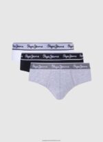 Grey Marl 3Pack Stretchy Cotton Boxers Pepe Jeans L20F2F1160 Men - Image 5