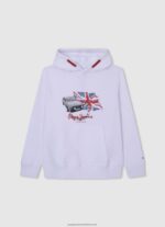Grey Marl Adjustable Cotton Hoodie Pepe Jeans L20F2F1587 Boy - Image 5