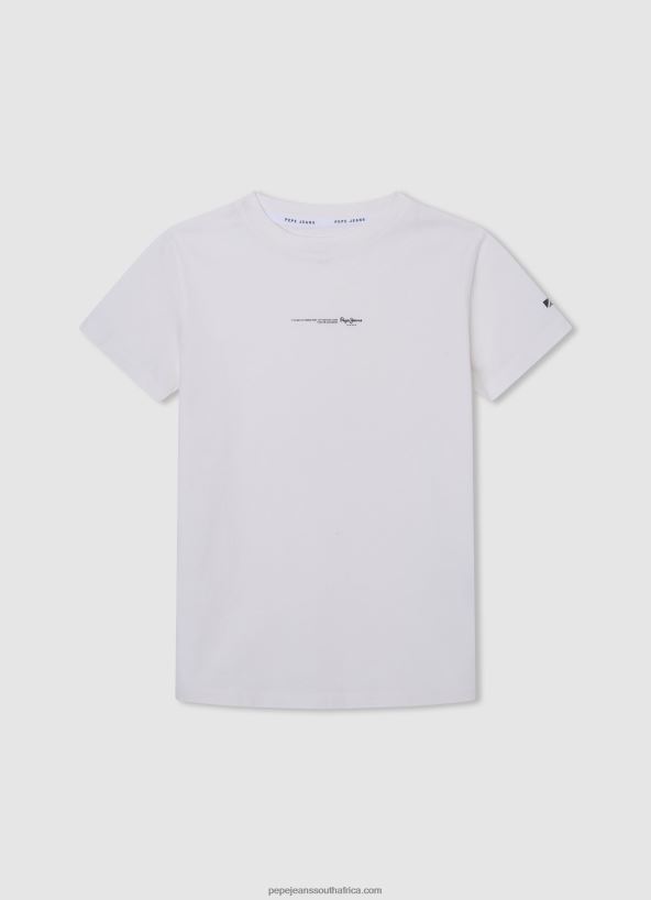 Grey Marl All-Over Print Cotton T-Shirt Pepe Jeans L20F2F1646 Boy - Image 5