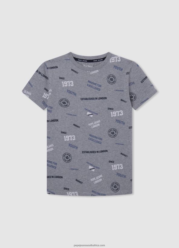grey_marl_all_over_print_cotton_t_shirt_pepe_jeans_l20f2f1646_boy.jpg Grey Marl All-Over Print Cotton T-Shirt Pepe Jeans L20F2F1646 Boy - Image 1