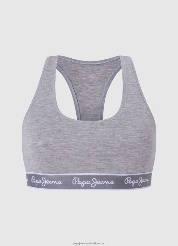 Grey Marl Classic Panty With Printed Logo Pepe Jeans L20F2F546 Women - Image 4