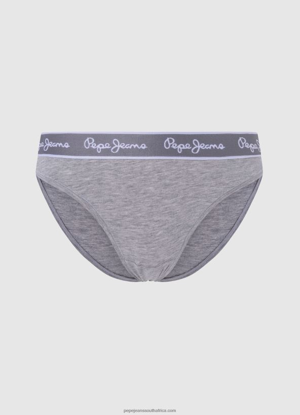 grey_marl_classic_panty_with_printed_logo_pepe_jeans_l20f2f546_women.jpg Grey Marl Classic Panty With Printed Logo Pepe Jeans L20F2F546 Women - Image 1