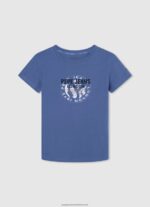 Grey Marl Flag And Logo T-Shirt Pepe Jeans L20F2F1635 Boy - Image 4