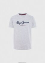 Grey Marl Logo Basic T-Shirt Pepe Jeans L20F2F1629 Boy
