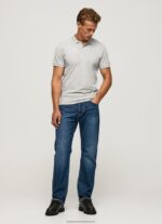 Grey Marl Logo T-Shirt Pepe Jeans L20F2F1084 Men - Image 2