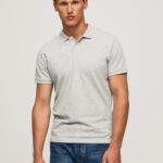 Grey Marl Logo T-Shirt Pepe Jeans L20F2F1084 Men