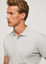 Grey Marl Logo T-Shirt Pepe Jeans L20F2F1084 Men - Image 3