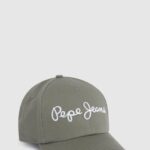 Harvard Khaki Embroidered Logo Basic Cap Pepe Jeans L20F2F783 Women