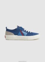 Indigo Allen Flag Vulcanized Sneakers Pepe Jeans L20F2F1204 Men