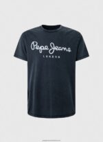 Indigo Essentialenim N Printed Logo T-Shirt Pepe Jeans L20F2F1015 Men - Image 5