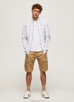 Ivory Lorian Slim Fit Poplin Shirt Pepe Jeans L20F2F1029 Men - Image 2