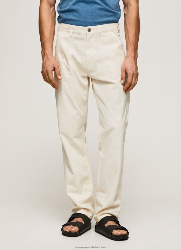 Ivory Newton Worker Cargo Pants Pepe Jeans L20F2F1123 Men - Image 2