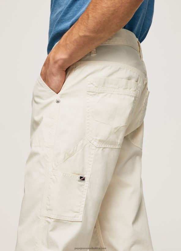 Ivory Newton Worker Cargo Pants Pepe Jeans L20F2F1123 Men - Image 3