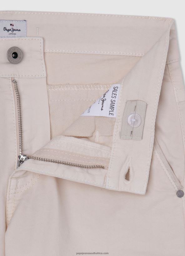 Ivory Regular Fit Chino Shorts Pepe Jeans L20F2F1697 Boy - Image 3