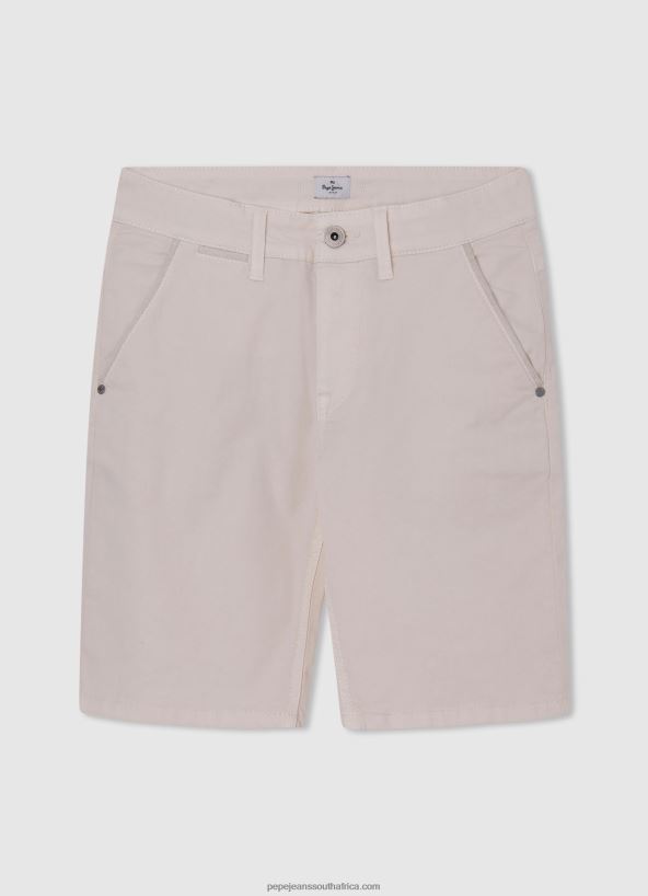 ivory_regular_fit_chino_shorts_pepe_jeans_l20f2f1697_boy.jpg Ivory Regular Fit Chino Shorts Pepe Jeans L20F2F1697 Boy - Image 1