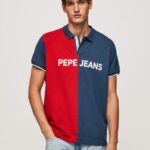 Jarman Colour Block Pique Polo Shirt Pepe Jeans L20F2F1082 Men
