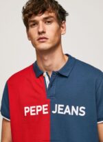 Jarman Colour Block Pique Polo Shirt Pepe Jeans L20F2F1082 Men - Image 3